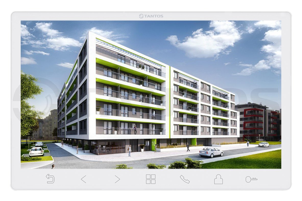 Монитор видеодомофона Tantos Sherlock HD SE (White)