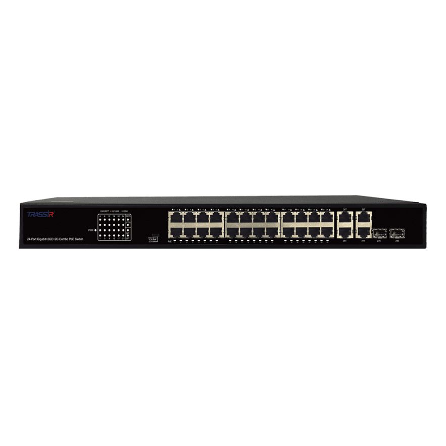 Коммутатор TRASSIR TR-NS14282С-370-24POE