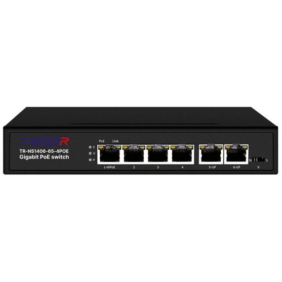 Коммутатор TRASSIR TR-NS1406-65-4POE