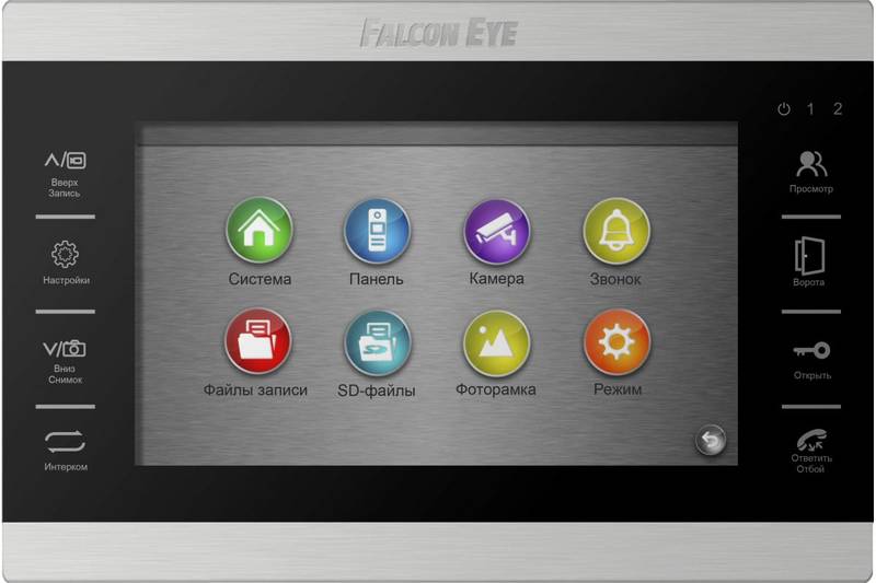 Монитор видеодомофона Falcon Eye FE-70 ATLAS HD (Black) VZ