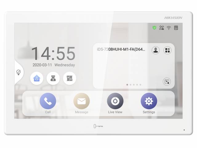Монитор видеодомофона Hikvision DS-KH9510-WTE1(B)