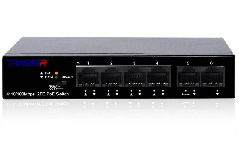 Неуправляемый  коммутатор TRASSIR TR-NS1106-60-4POE